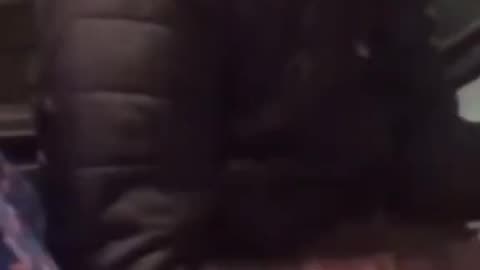 Migrants filming children