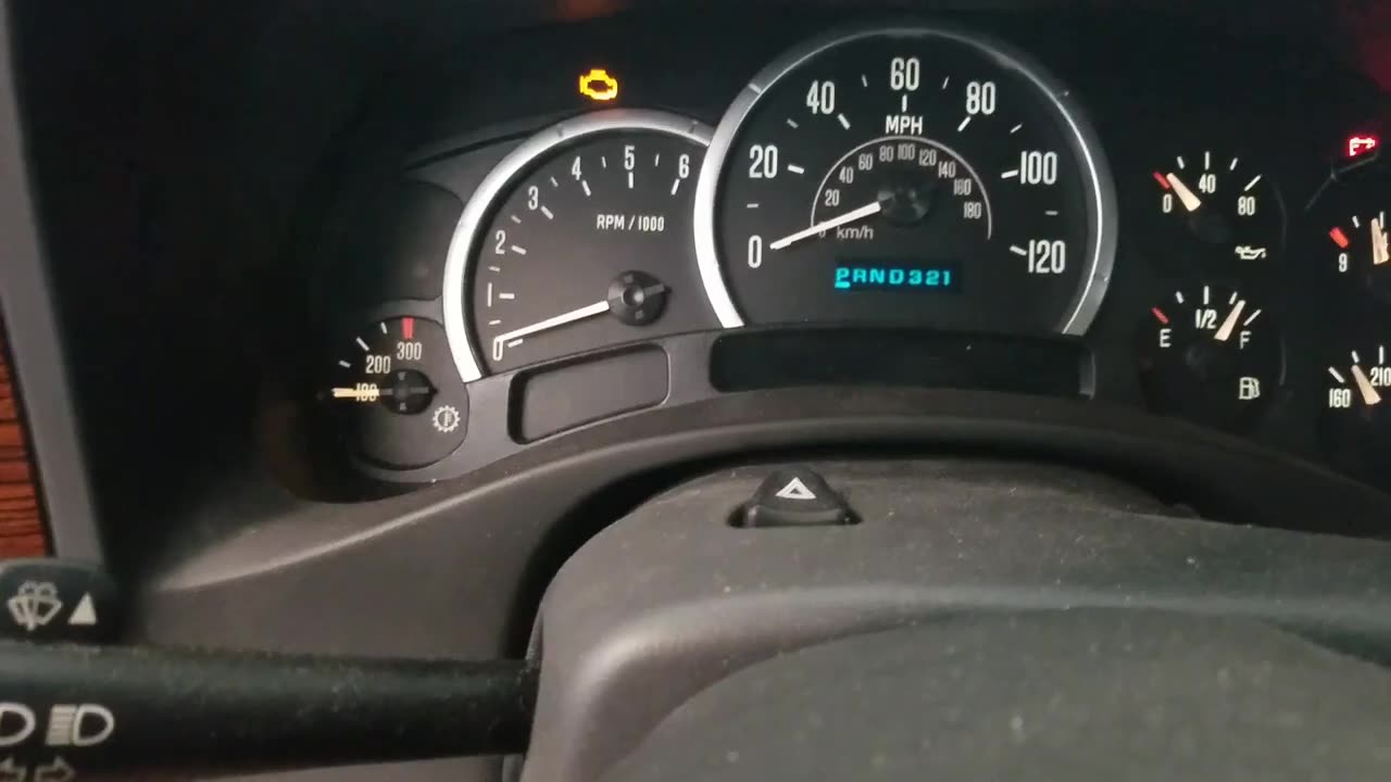 Reset oil light 2004 Escalade