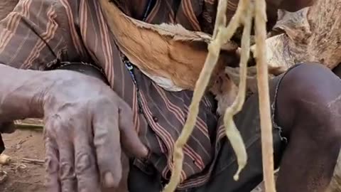 Hadzabe Tribe traditional bushmen live simple and happy lifestyle