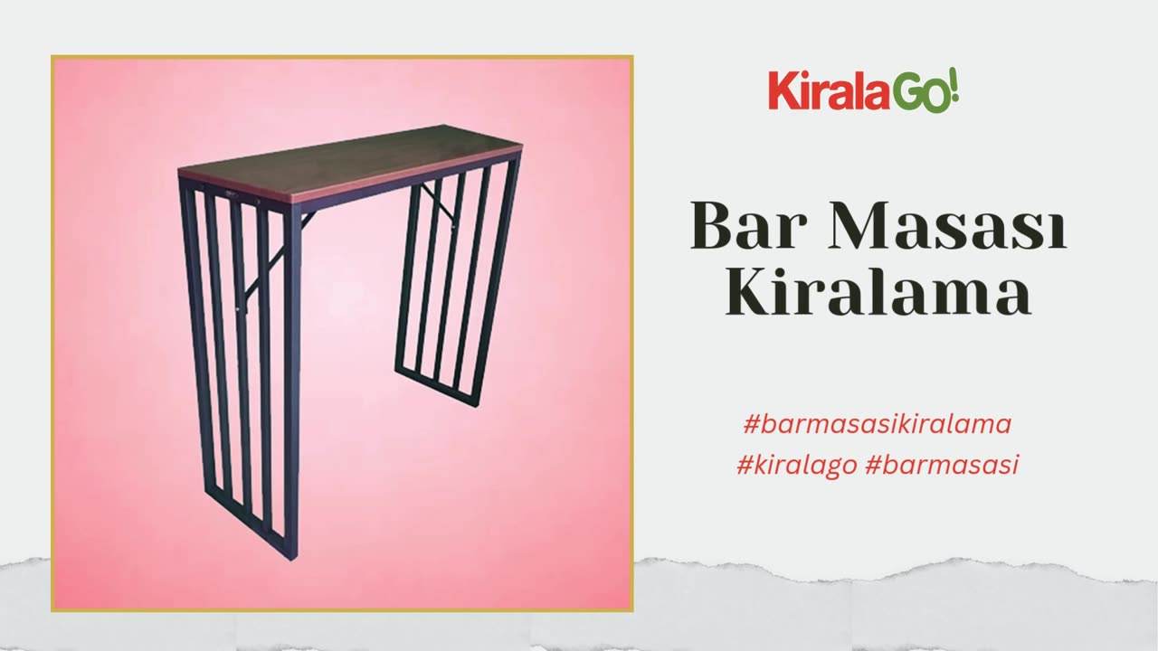 Bar Masasi Kiralama