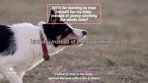 AITA for wanting to treat myself for my bday instead of penny-pitching the whole time?