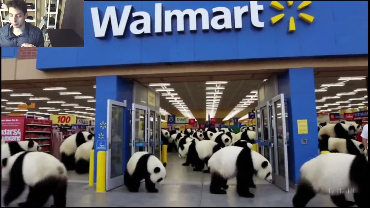 Outtake #1,209 Of Over 5 Panda Bears Roam Around A Walmart Supercenter Fake Funny Parody Video