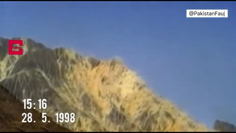 Pakistan's first public test of nuclear weapons: Chagai-I (May 28, 1998)