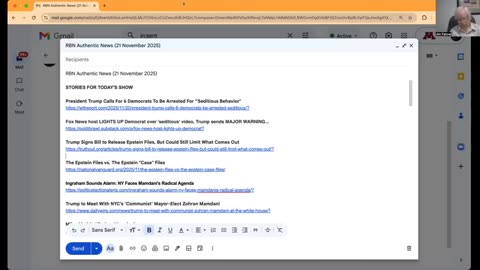 RBN Authentic News (21 November 2025)