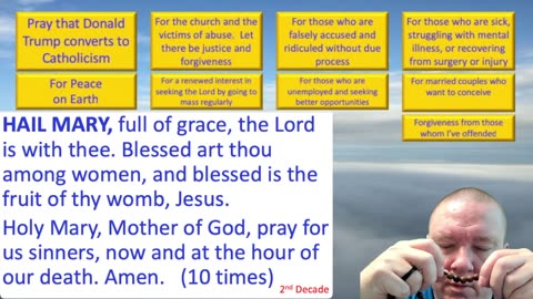 Mary's Daily Live Holy Rosary Prayer at 8:00 p.m. EDT 07/14/2025