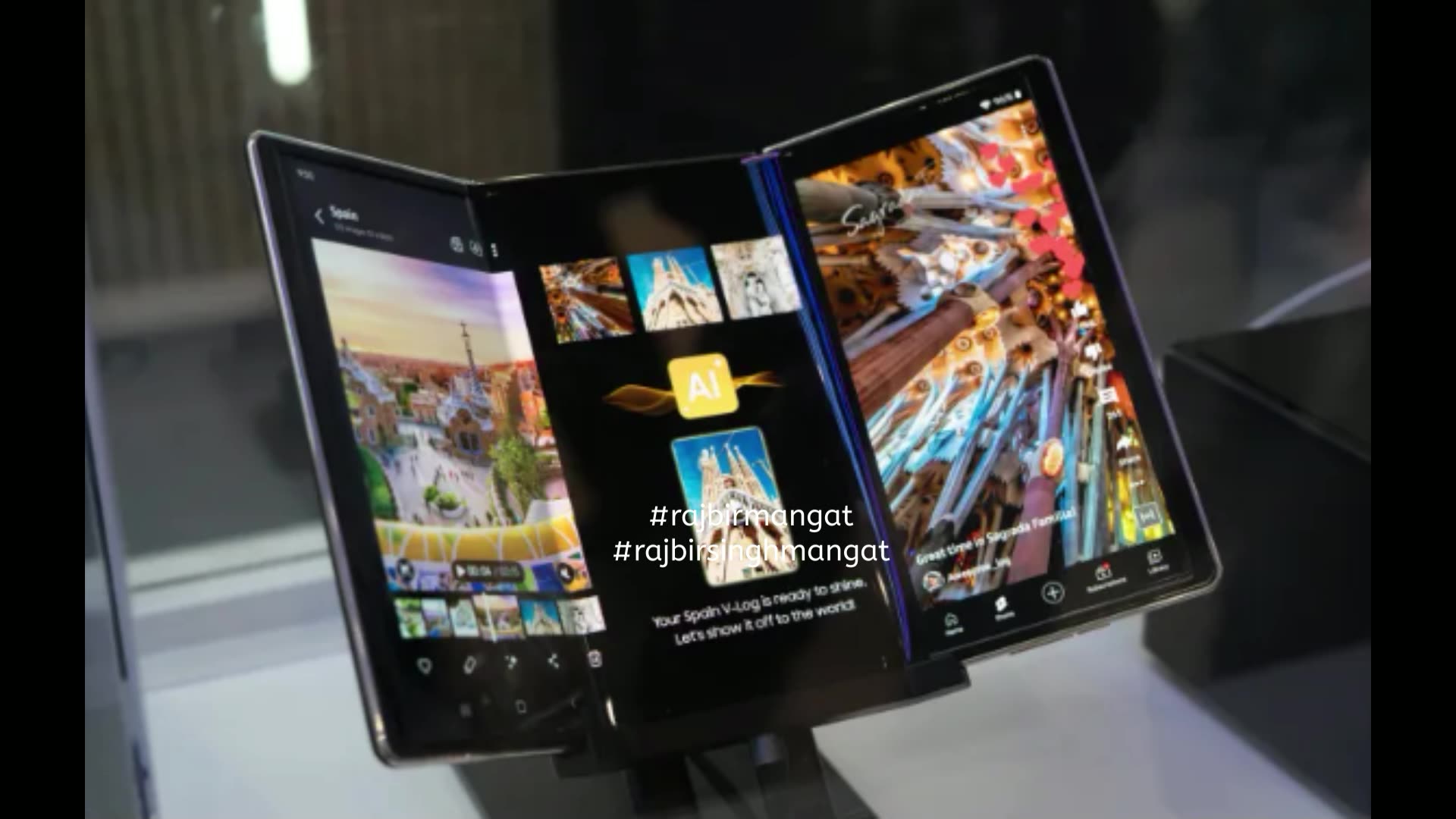 Samsung seems to have leaked its own trifold phone design