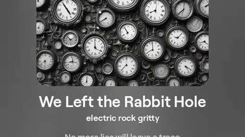 We Left the Rabbit Hole