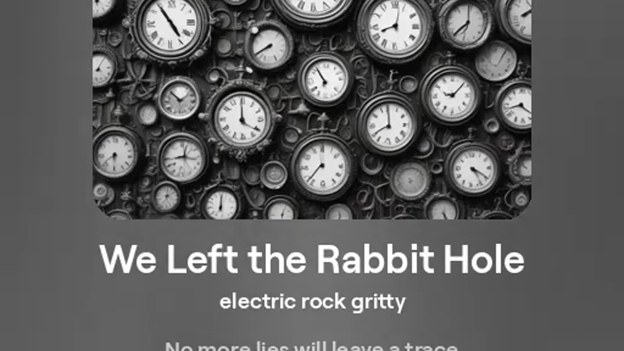 We Left the Rabbit Hole