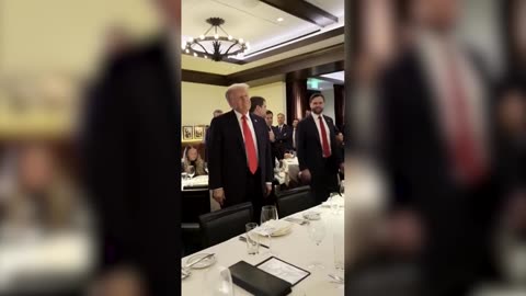 Pro-Palestinian protesters heckle Trump at restaurant