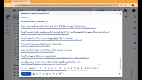 RBN Authentic News (19 September 2025)