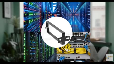 kwmobile Server Rack Cable Management Brackets - Steel Fibre Optic Network Patch