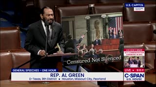 Al Green rants that President Trump is to blame for inciting political violence