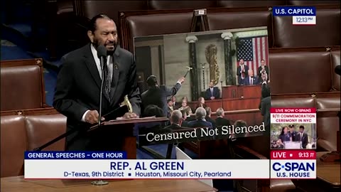 Al Green rants that President Trump is to blame for inciting political violence
