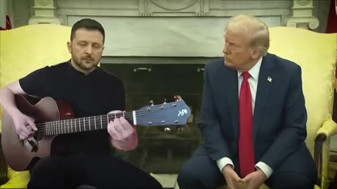 Zelensky Plays APT on Guitar for Trump