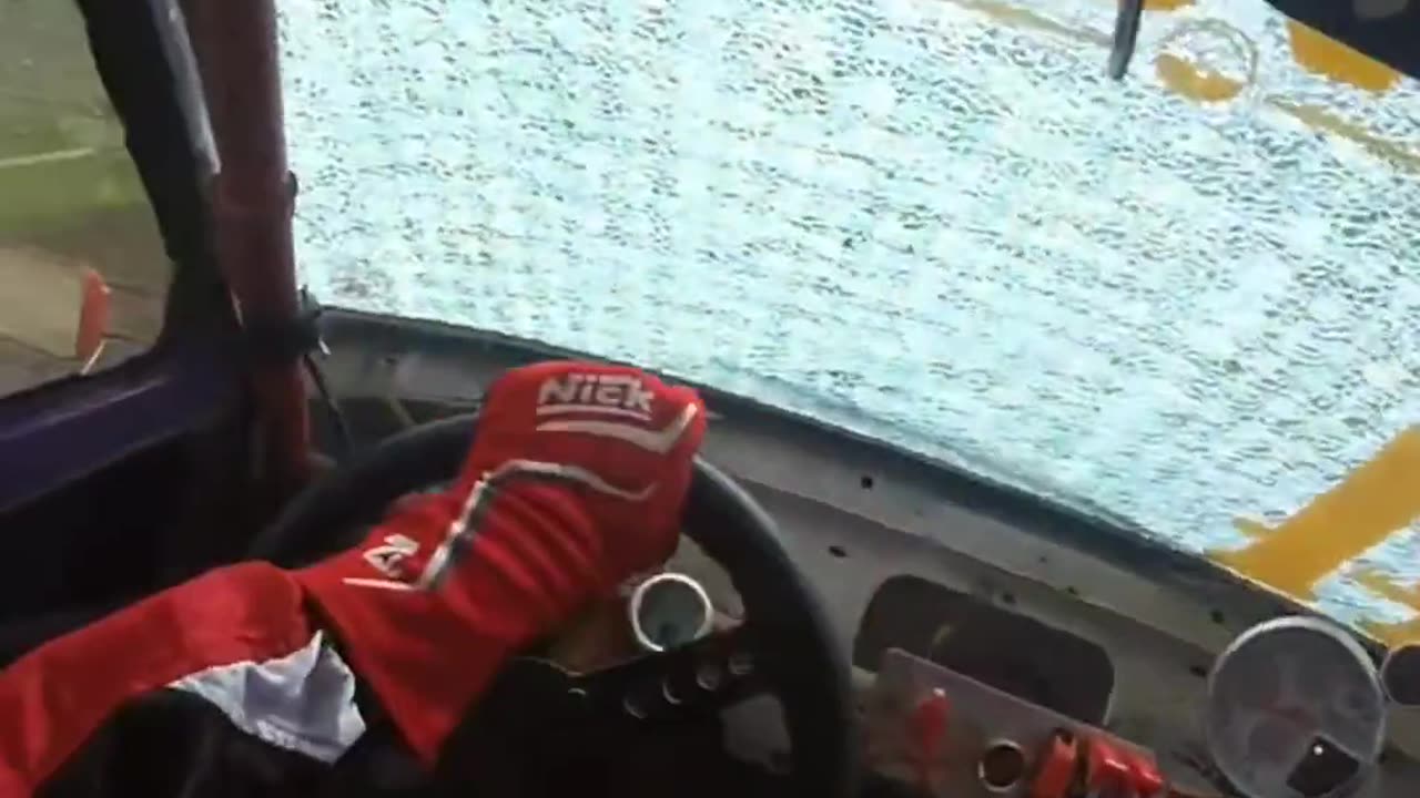 🤯✨ Flying Rock Shatters Rally Windshield—Unbelievable Impact! | FeedMyCuriosity