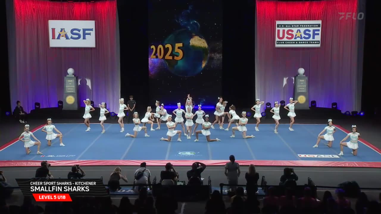 CheerSport Smallfin Sharks Worlds 2025 Semi Finals