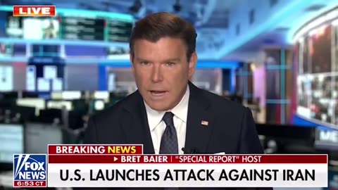 Bret Baier reports the U.S. has completed attacks on three Iran nuclear sites