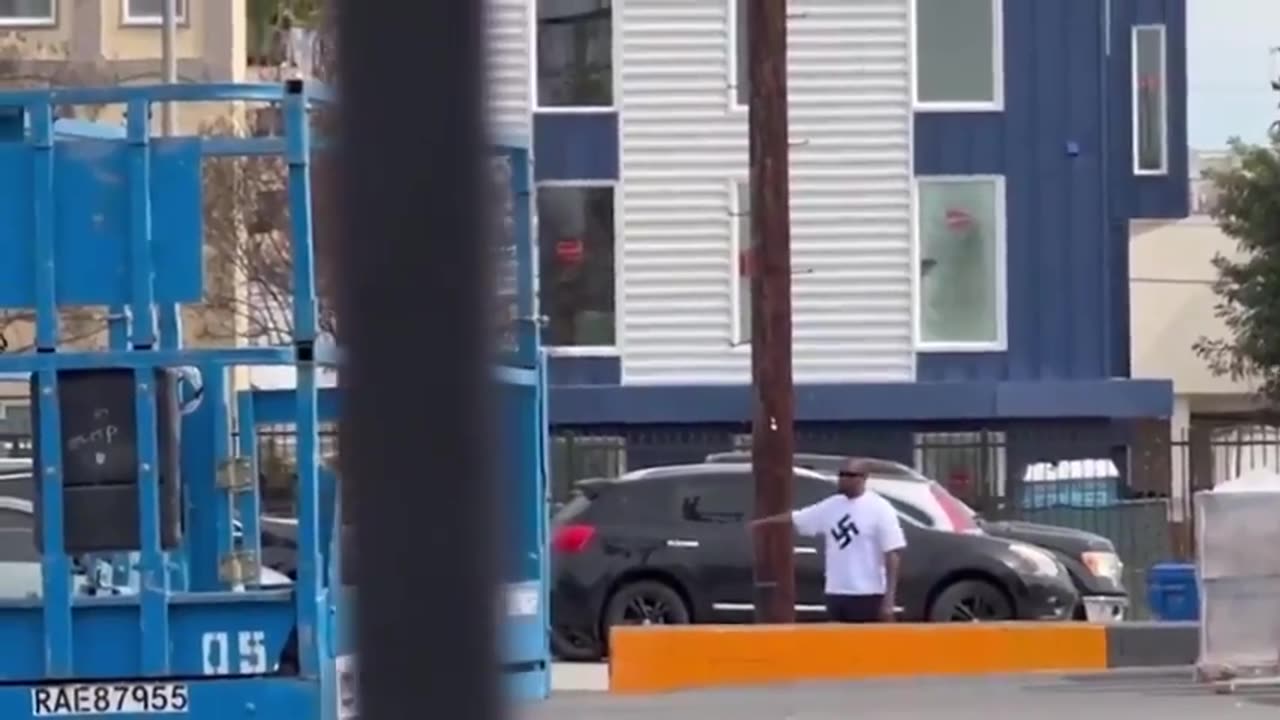 Kanye west wearing a swastika to draw attention to himself as a NWO antichrist mk ultra lunatic