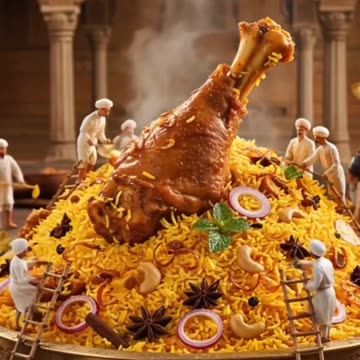 MINIATURE PEOPLE MAKING CHICKEN BIRYANI PART 2!!