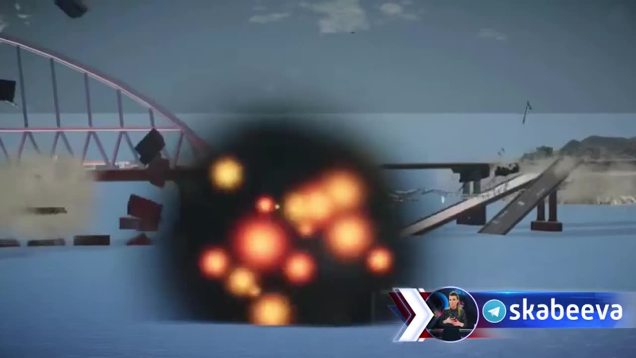 Trailer for the newest Ukrainian game "Bridge hunter", where you have to bomb the Crimea bridge