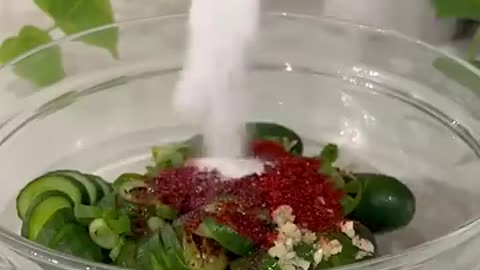 Breaking: Spicy Spiral Cucumber Salad! #recipe #koreanfood