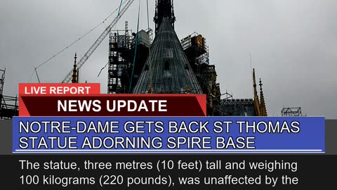 Notredame Gets Back St Thomas Statue Adorning Spi