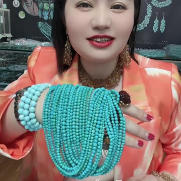 20250807-1 Natural Original Sterling Treatment Sleeping Beauty Turquoise Round Beads Green Rolled