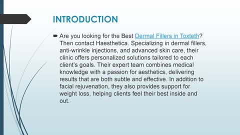 Best Dermal Fillers in Toxteth