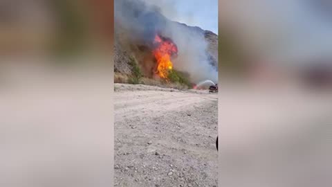 Incendio en Chañar Blanco