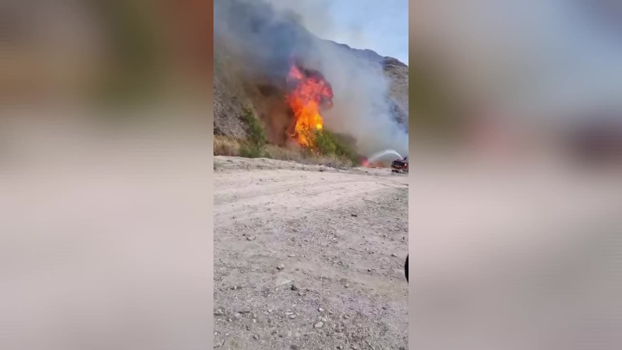 Incendio en Chañar Blanco