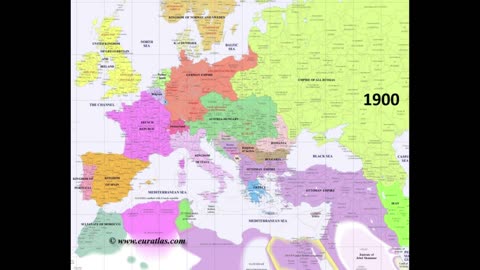 Europe History 0-2000 Every Century Map