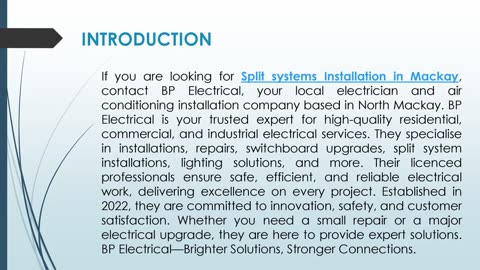 If you are looking for Split systems Installation in Mackay