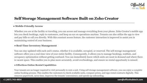 Self Storage Management Software Built on Zoho Creator.mp4