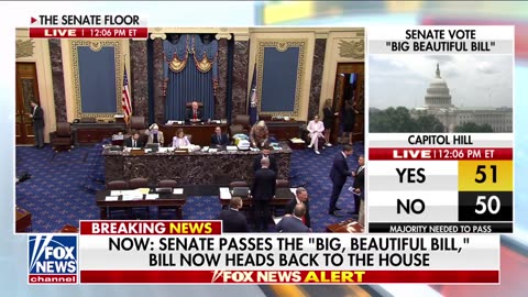 BREAKING: Senate passes Trump's 'big, beautiful bill'