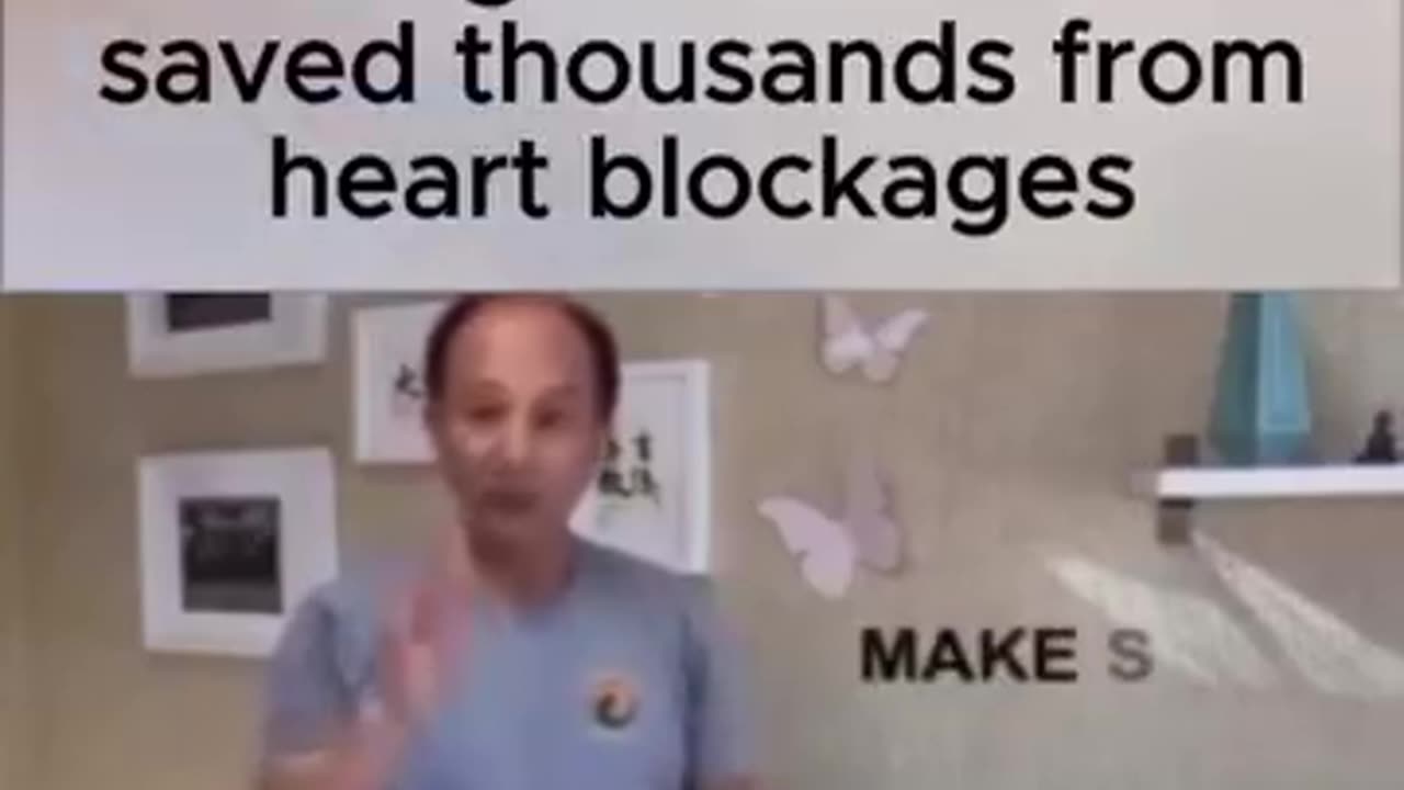 The exercise this man is showing has cured and saved thousands from heart blockages