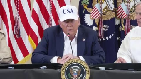 TRUMP: "As a nation, we mourn for every single life that was swept away in the flood,