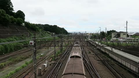Tokyu and Yokohama line outside of Nagatsuta Station