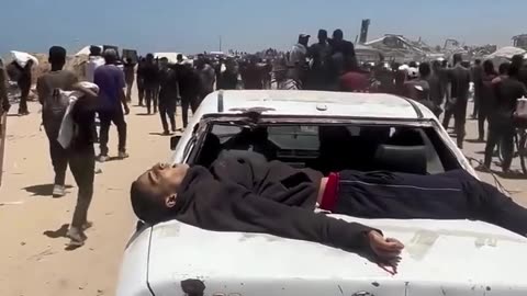 He was on his way to get aid, passing through "death traps"