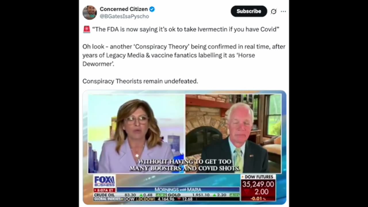 Conspiracy Theory No More -- Ivermectin Can Be Used To Treat Covid. Cancer Research Underway