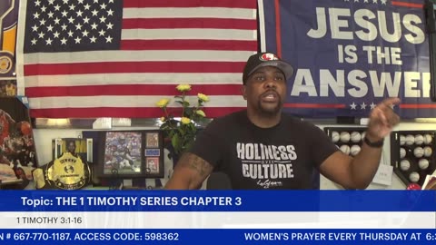 Tuesday Bible Study- The 1 Timothy Series Chapter 3 #Study