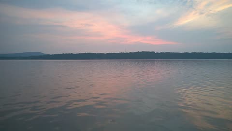 Before sunrise river sounds birds