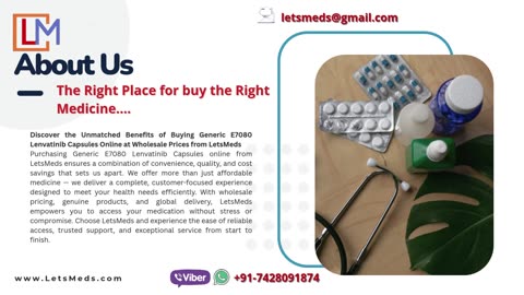 Lower Cost Lenvatinib Capsules in Manila Philippines