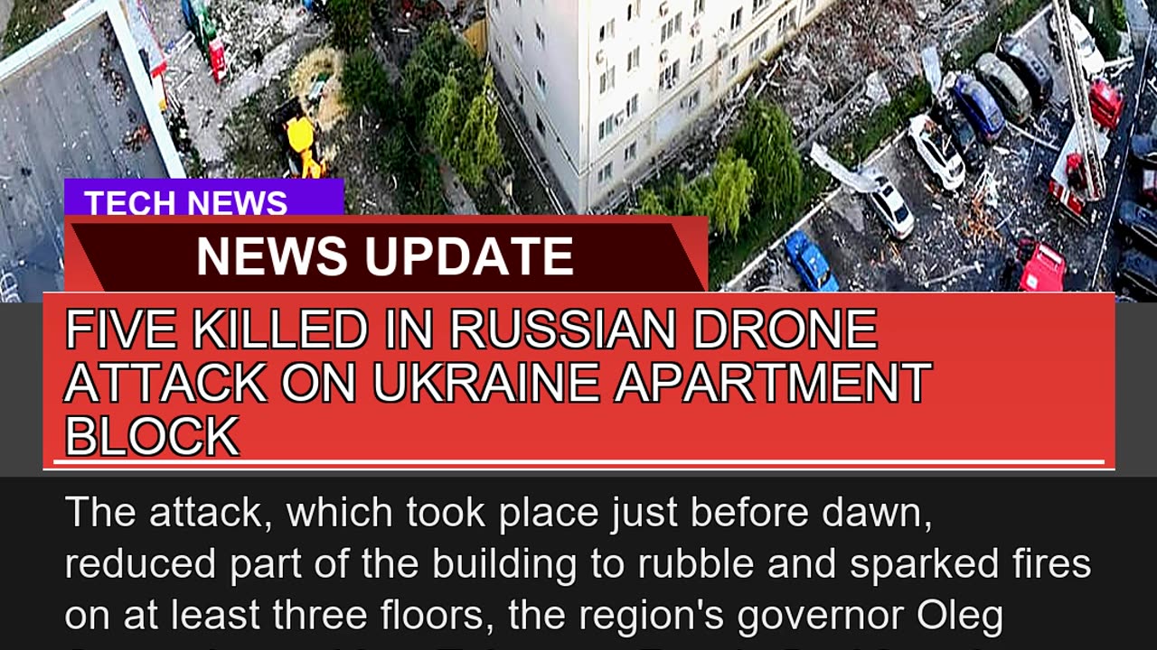 Five Killed in Russian Drone Attack on Ukraine Apa
