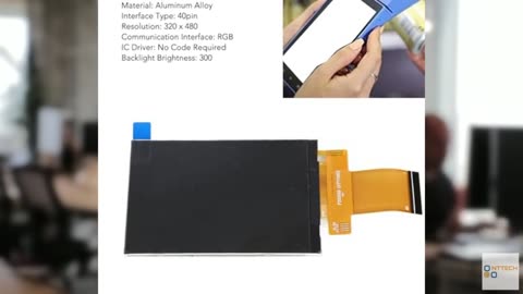 Aurovibe 3.5 Inch IPS LCD Display Screen Module, 320x480 High Resolution, 40pin