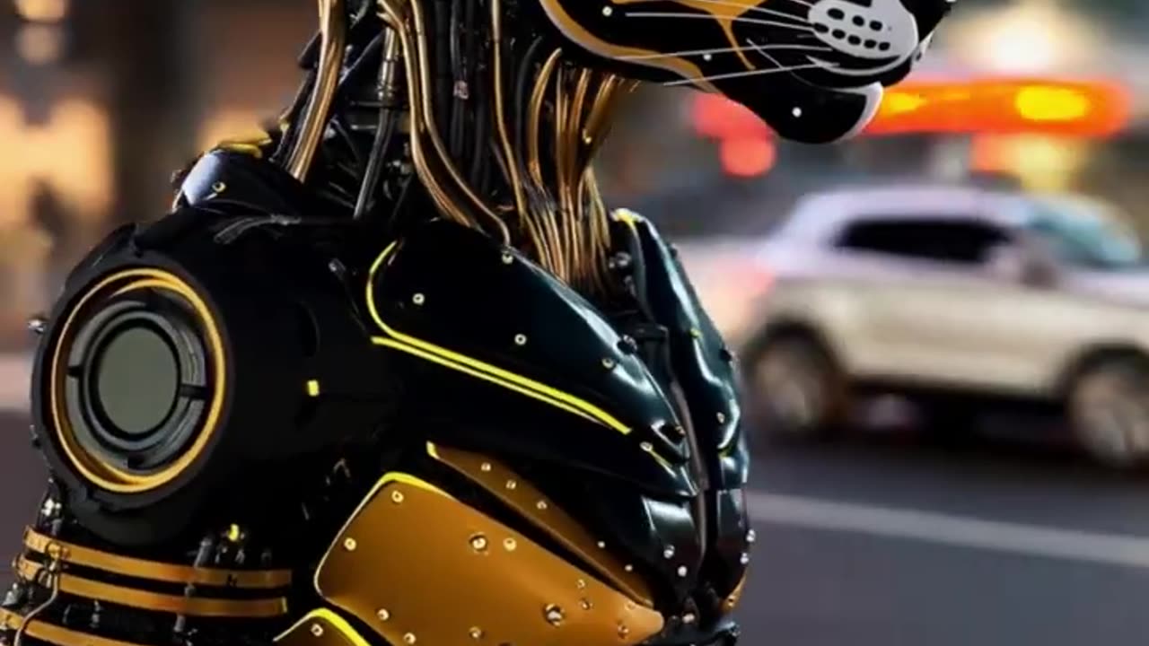 Biomechanical tiger – cybernetic evolution of animals