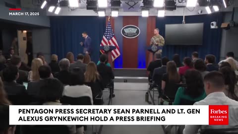 Pentagon Spokesman Sean Parnell Holds briefing after US Strikes Houthi Targets