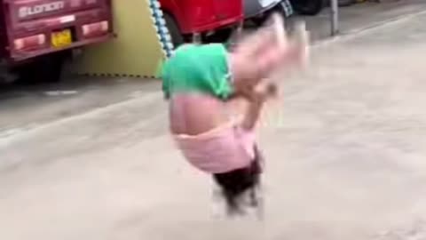 Viral video: blowing performance