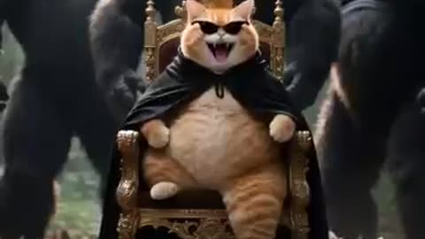 The orange cat has obtained new equipment.😂😂#ai​ #aistory​ #cat​ #funny​