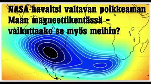 NASA havaitsi valtavan poikkeaman Maan magneettikentässä