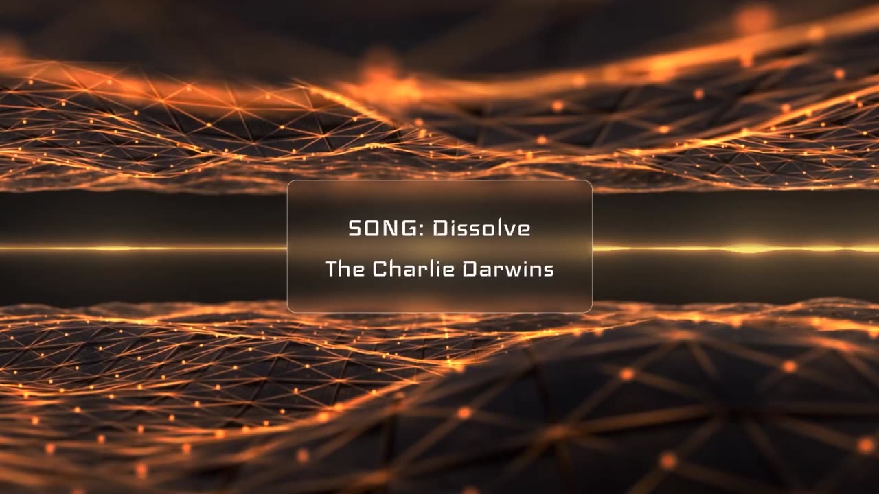 The Charlie Darwins - Dissolve Music Visualizer Pulsing Gold 1080p